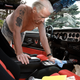 Biden wipes down the interior, and picks up any loose change, cigarette butts, and discarded condom wrappers.